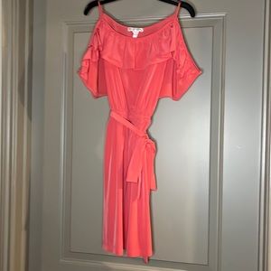 Peach midi dress size small for spring/ summer